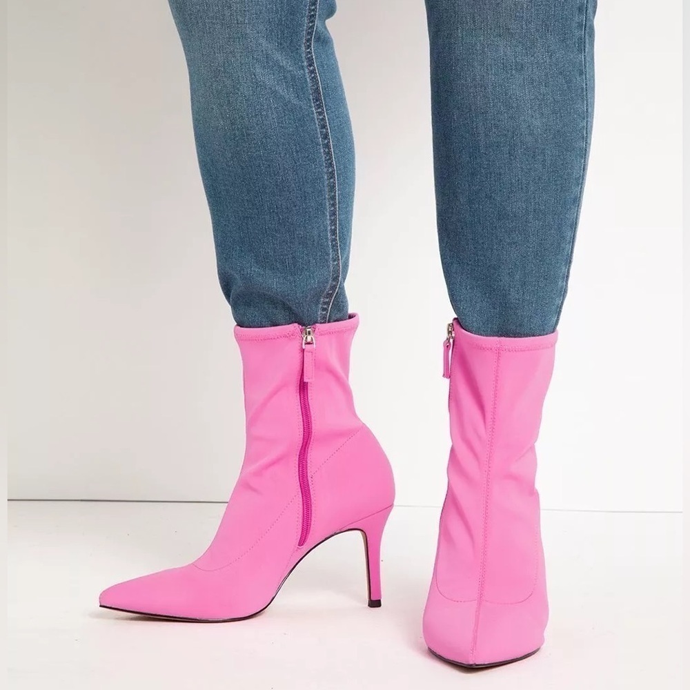 New ELOQUII Neoprene Ankle Boots Size:8W👢